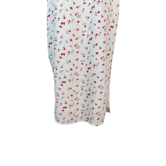 NWT WAYF Size Small Strapless Floral Midi Dress Smocked Back & Ruched Bustline - Picture 9 of 16